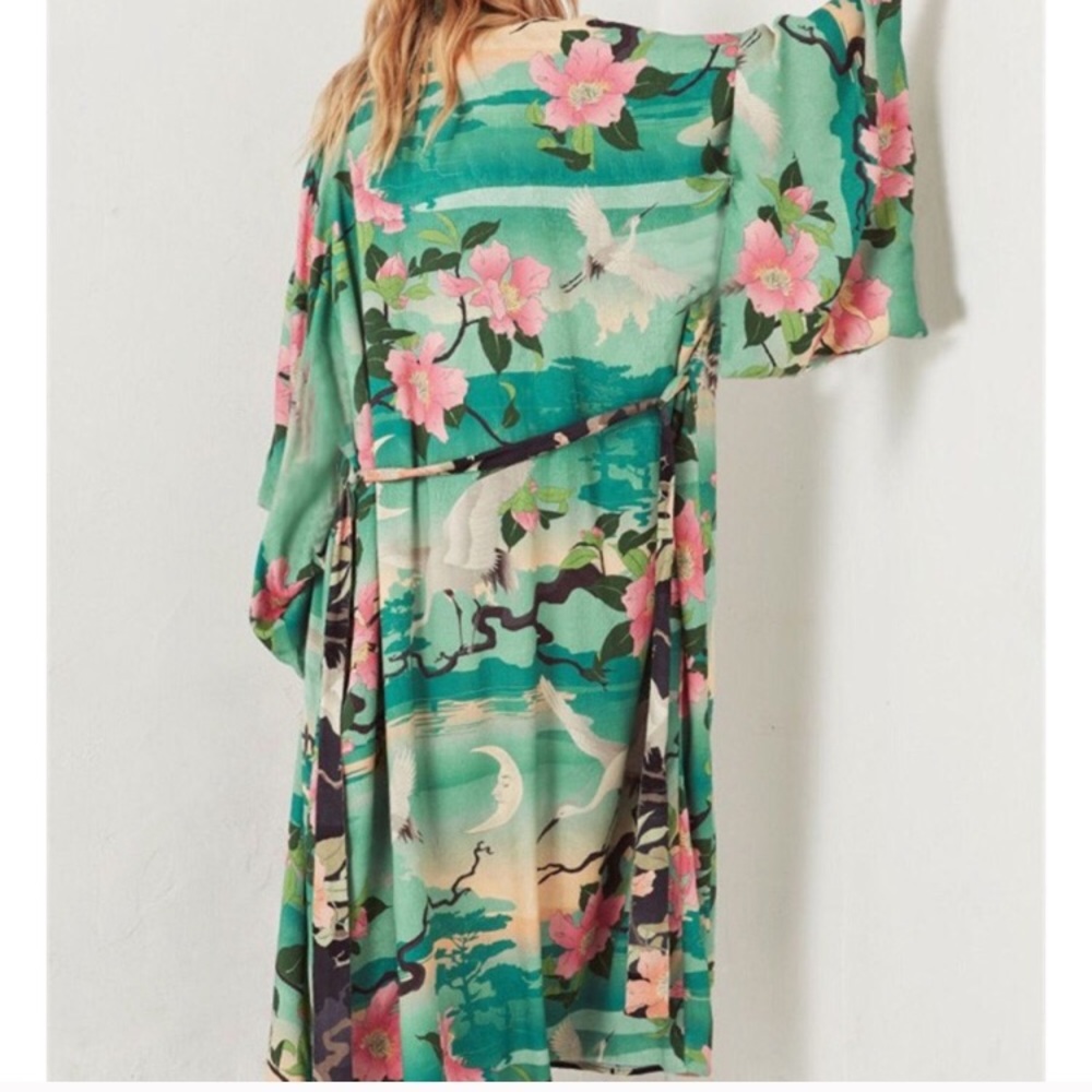 Tropical Bohemian Kimono Duster - Picture 5 of 8